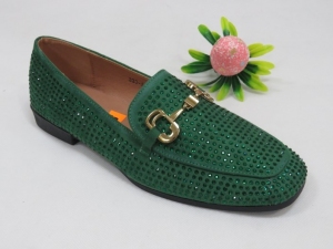 Mokasyny damskie na płaskim (36-41) 333-188 GREEN