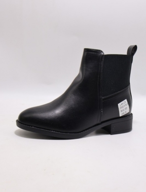 Botki damskie ocieplane na płaskim (36-41) Z622-6 BLACK
