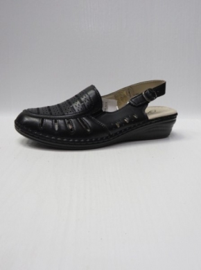 Sandały damskie na koturnie (36-42) 11501-1 BLACK