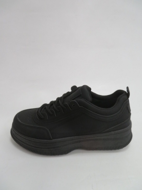 Sportowe Damskie na koturnie (36-41) XLL-4017 BLACK