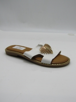 Klapki damskie na płaskim (36-41) 5192 WHITE