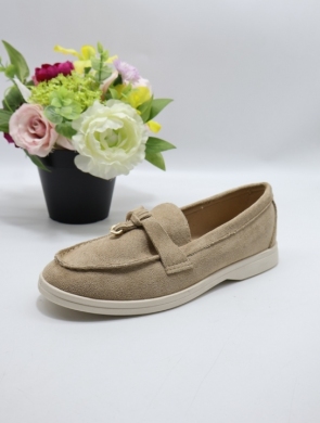 Mokasyny damskie na płaskim (36-41) 77-520 KHAKI