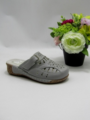 Klapki damskie na koturnie (36-42) B25-3 GREY