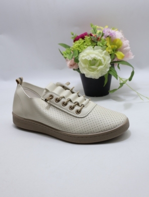 Buty sportowe damskie na płaskim (36-41) 81216-3 BEIGE