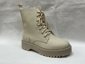 Botki damskie na płaskim (36-41) CLS223 BEIGE