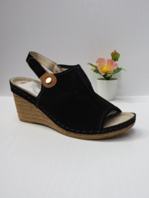 Sandały damskie na koturnie (36-41) 7AA225 BLACK