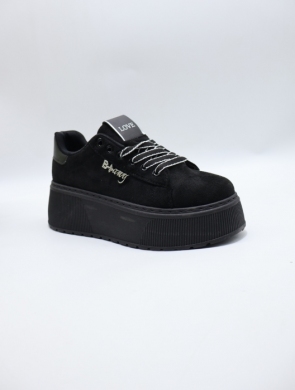 Buty sportowe damskie na płaskim (36-41) 6453 BLACK
