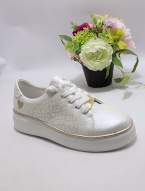 Buty sportowe damskie na płaskim (36-41) 6758 WHITE