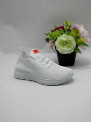 Buty sportowe damskie na płaskim (36-41) 366 WHITE