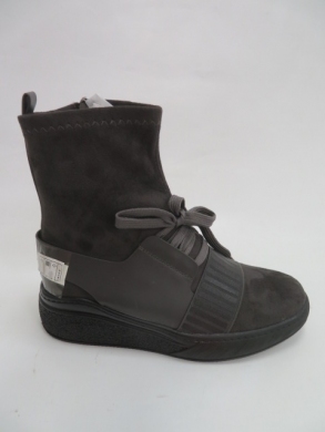 Botki damskie jesienne na płaskim (36-41) AA155-2 GREY