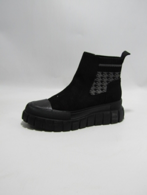 Botki damskie na płaskim (36-41) 0-235 BLACK