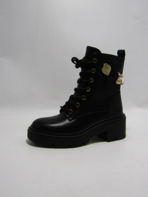 Botki damskie ocieplane na obcasie (36-41) 7522 BLACK