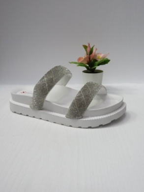 Klapki damskie na płaskim (36-41) XY31 WHITE