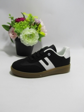 Buty sportowe damskie na płaskim (36-41) BK169 BLACK
