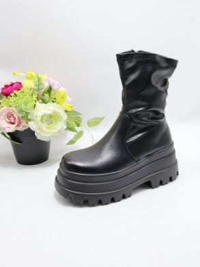 Botki damskie na płaskim (36-41) CLS289 BLACK