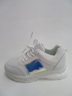 Buty sportowe damskie na koturnie (36-41) 1968-2 WHITE