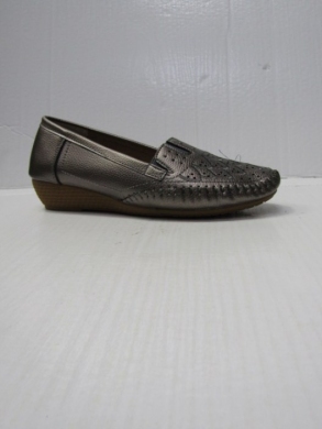 Mokasyny damskie na koturnie (36-41) T5-20 SILVER