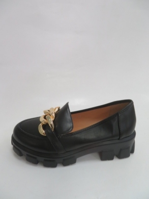 Mokasyny damskie na koturnie (36-41) 6860 BLACK