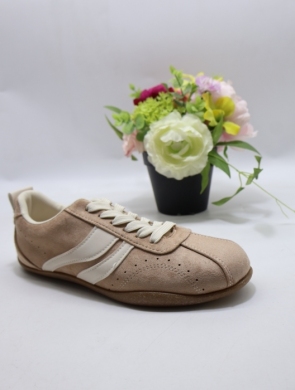 Buty sportowe damskie na płaskim (36-41) EV517 KHAKI