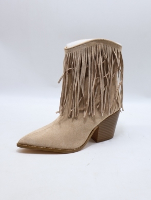 Botki damskie na obcasie (36-41) T180 BEIGE
