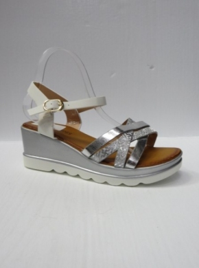 Sandały damskie na koturnie (36-41) WH519 SILVER