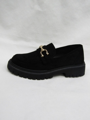 Mokasyny damskie na płaskim (36-41) 7203-11 BLACK