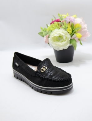 Mokasyny damskie na płaskim (36-41) HJJ-201 BLACK