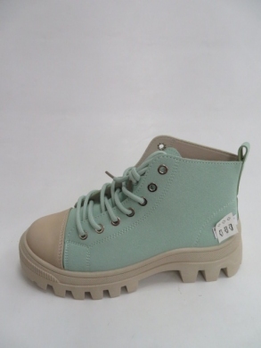 Trampki damskie na płaskim (36-41) 6190 GREEN