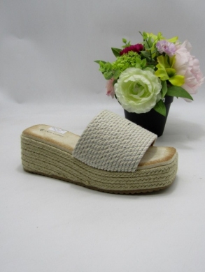 Klapki damskie na koturnie (36-41)  R853 SILVER
