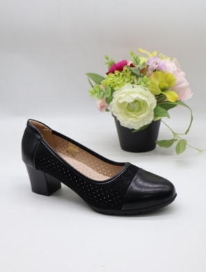 Czółenki damskie na obcasie (36-41) MO-1550 BLACK