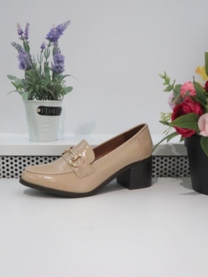 Półbuty damskie na obcasie (36-41) 68149 BEIGE