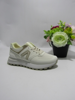 Buty sportowe damskie na płaskim (36-41) 1775 BEIGE