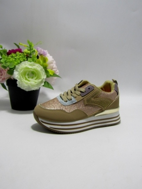 Buty sportowe damskie na płaskim (36-41) 9139 KHAKI