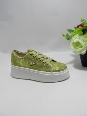 Buty sportowe damskie na płaskim (36-41) YH28 GOLD
