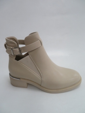 Botki damskie jesienne na płaskim (36-41) 5720 BEIGE
