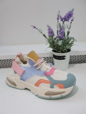 Buty sportowe damskie na płaskim (36-41) 8961 BLUE