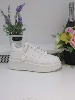 Buty sportowe damskie na płaskim (36-41) 2095 WHITE