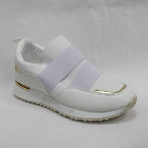 Buty sportowe damskie na płaskim (36-41) AB1785 WHITE