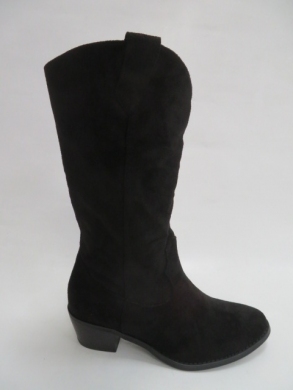 Kozaki damskie ocieplane na obcasie (36-41) Y-073 BLACK