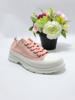 Trampki damskie na płaskim (36-41) AB870 PINK