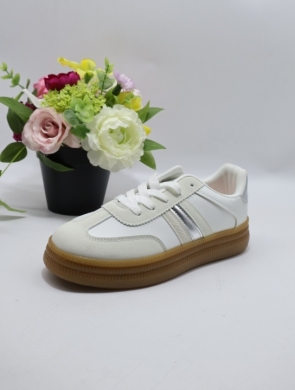 Buty sportowe damskie na płaskim (36-41) LL1970 WHITE