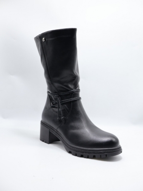 Kozaki damskie ocieplane na obcasie (36-41) M862-1 BLACK