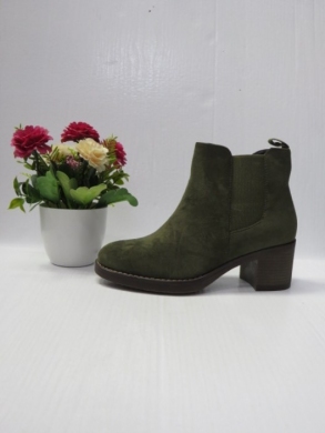 Botki damskie ocieplane na obcasie (36-41) 6617 GREEN