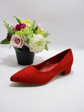 Czółenki damskie na obcasie (36-41) CC205 RED
