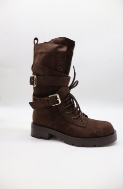 Botki damskie na płaskim (36-41) K757 BROWN