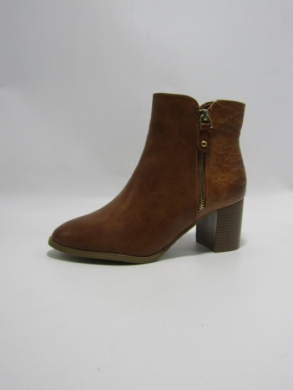 Botki damskie ocieplane na obcasie (36-41) C830 CAMEL