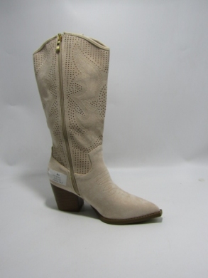 Kozaki damskie na obcasie (36-41) 1767 BEIGE