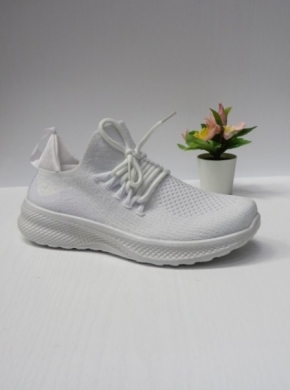 Buty sportowe damskie na płaskim (36-41) HMD67-2 WHITE