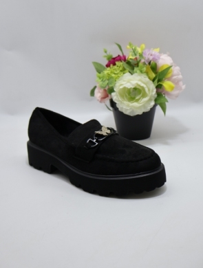 Mokasyny damskie na płaskim (36-41) YDF-34 BLACK