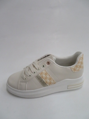 Buty sportowe damskie na płaskim (36-41) BB183 BEIGE